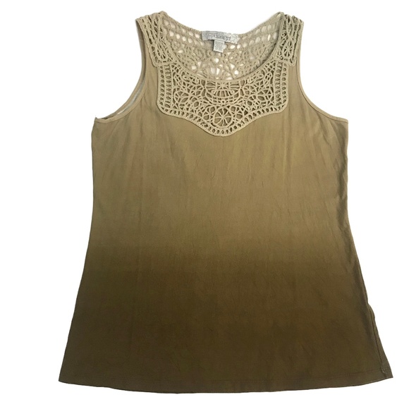 By Design Tops - By Design Brown Ombre Tank Top